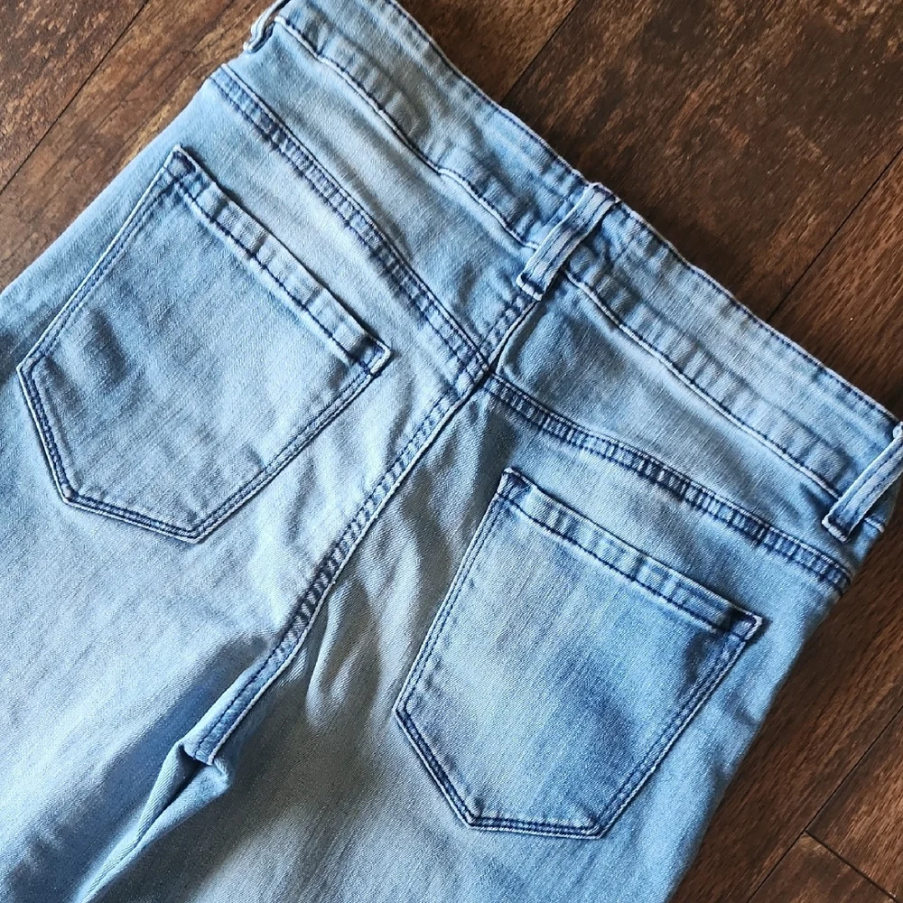 Forever 21 Light Blue Flare Jeans - Picture 8 of 12
